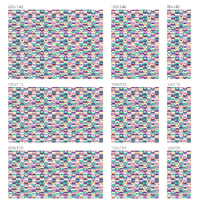 Vinduesfolie med mønster til afskærmning Farverige mønstre