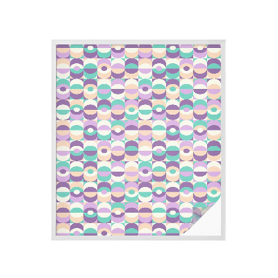 Vinduesfolie med mønster til afskærmning Farverige mønstre