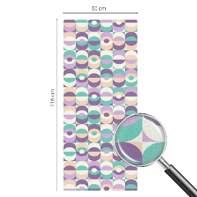Vinduesfolie med mønster til afskærmning Farverige mønstre