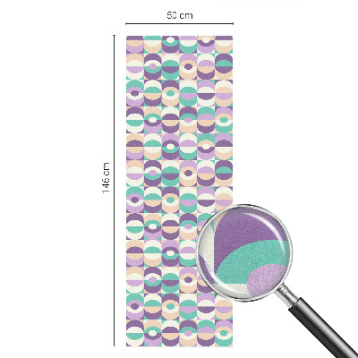 Vinduesfolie med mønster til afskærmning Farverige mønstre