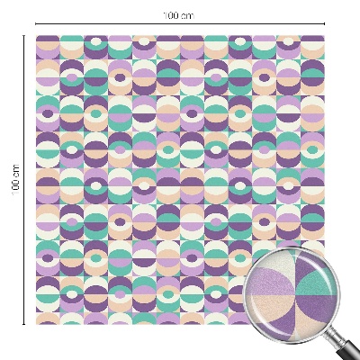 Vinduesfolie med mønster til afskærmning Farverige mønstre