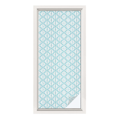 Dekorationsfolie til vindue mod indkig Oval symmetri