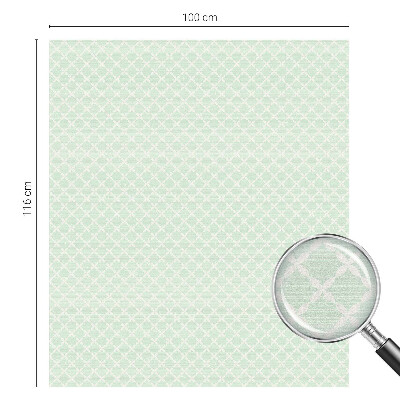 Vinduesfolie mod indkig med glasmaleri Pastelsymmetri