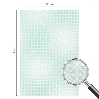 Dekorationsfolie til vindue mod indkig Blomstersymmetri