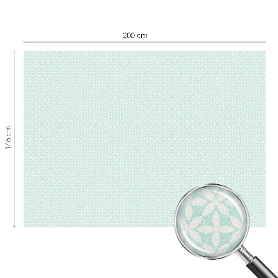 Dekorationsfolie til vindue mod indkig Blomstersymmetri
