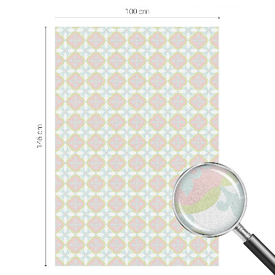 Mælkehvid vinduesfolie med motiv Pastel ornament