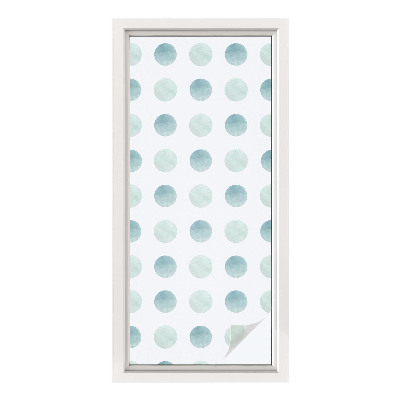Vinduesfolie med mønster til afskærmning Delikate cirkler