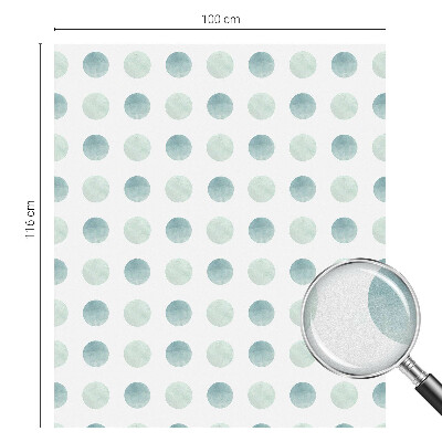 Vinduesfolie med mønster til afskærmning Delikate cirkler