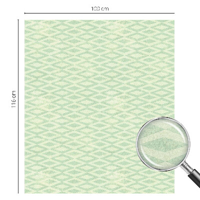 Dekorationsfolie til vindue mod indkig Grønne romber