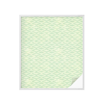 Dekorationsfolie til vindue mod indkig Grønne romber