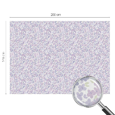 Mælkehvid vinduesfolie med motiv Blomsteragtig lethed