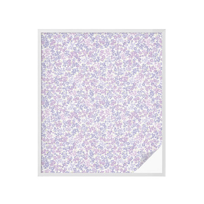 Mælkehvid vinduesfolie med motiv Blomsteragtig lethed