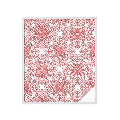 Vinduesfolie mod indkig med glasmaleri Blondemønstre