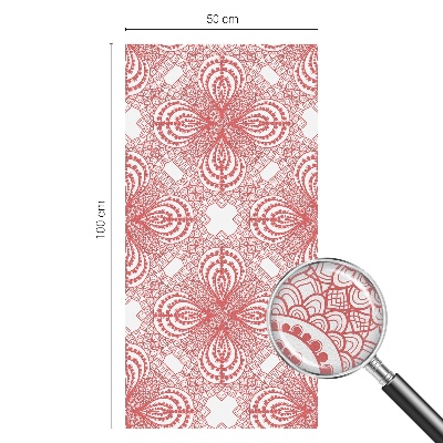 Vinduesfolie mod indkig med glasmaleri Blondemønstre