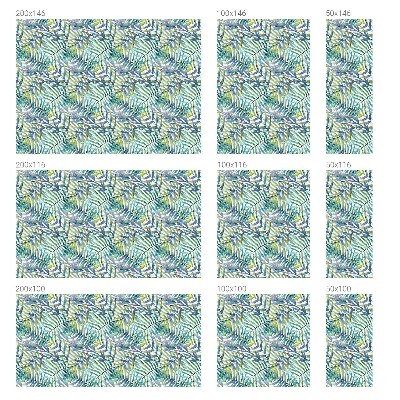 Selvklæbende vinduesfolie Tropisk akvarel