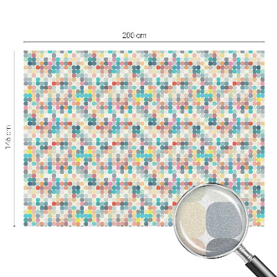 Selvklæbende vinduesfolie Farverige firkanter