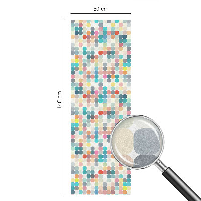 Selvklæbende vinduesfolie Farverige firkanter