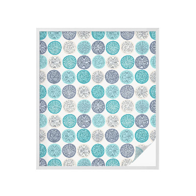 Vinduesfolie med mønster til afskærmning Geometriske cirkler