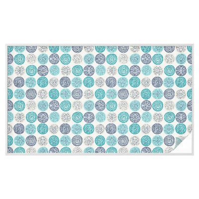 Vinduesfolie med mønster til afskærmning Geometriske cirkler