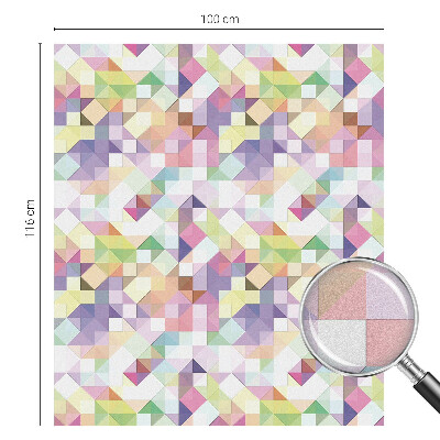 Mælkehvid vinduesfolie med motiv Abstrakt mosaik