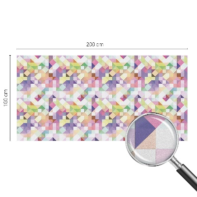 Mælkehvid vinduesfolie med motiv Abstrakt mosaik