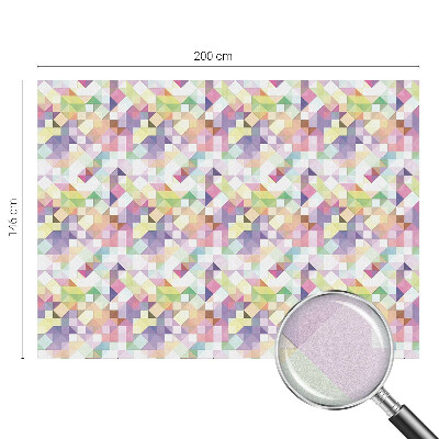 Mælkehvid vinduesfolie med motiv Abstrakt mosaik