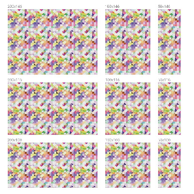 Mælkehvid vinduesfolie med motiv Abstrakt mosaik