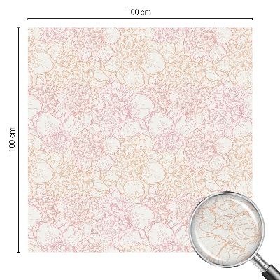 Selvklæbende vinduesfolie Blomsteragtig elegance