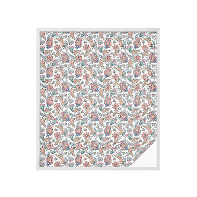 Dekorationsfolie til vindue mod indkig Blomsteragtig elegance