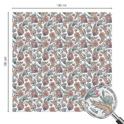 Dekorationsfolie til vindue mod indkig Blomsteragtig elegance