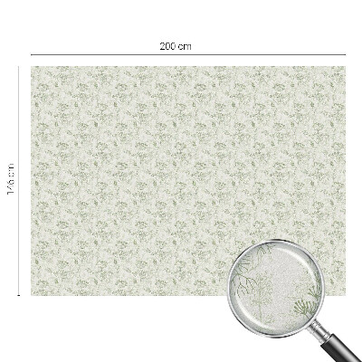 Vinduesfolie mod indkig med glasmaleri Botanisk mønster