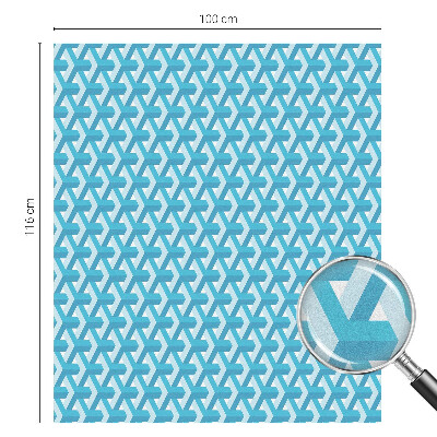 Dekorationsfolie til vindue mod indkig Geometriske terninger