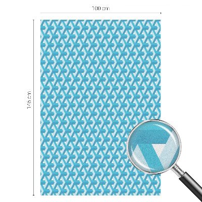 Dekorationsfolie til vindue mod indkig Geometriske terninger