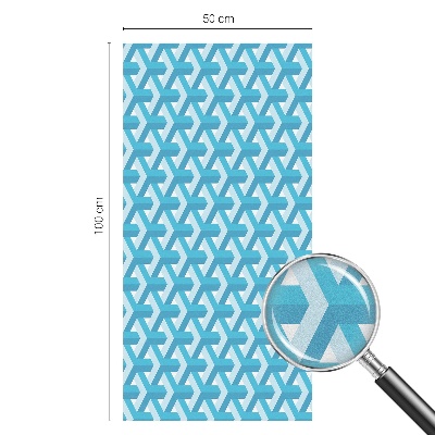 Dekorationsfolie til vindue mod indkig Geometriske terninger