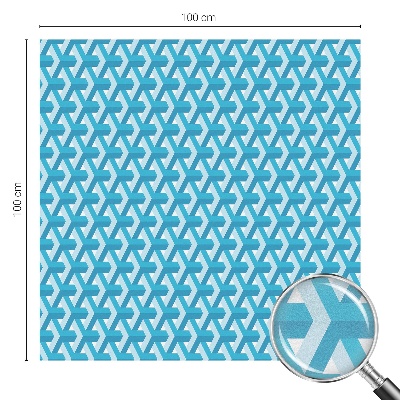 Dekorationsfolie til vindue mod indkig Geometriske terninger