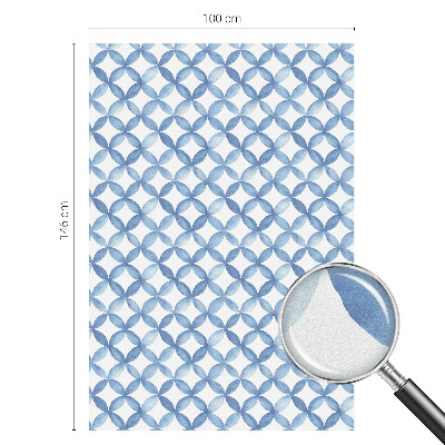 Vinduesfolie mod indkig med glasmaleri Geometriske blomster