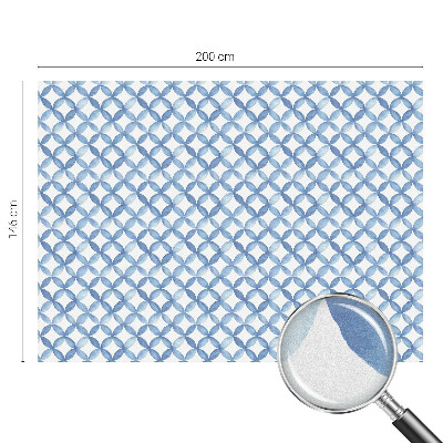 Vinduesfolie mod indkig med glasmaleri Geometriske blomster