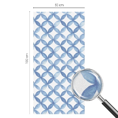 Vinduesfolie mod indkig med glasmaleri Geometriske blomster