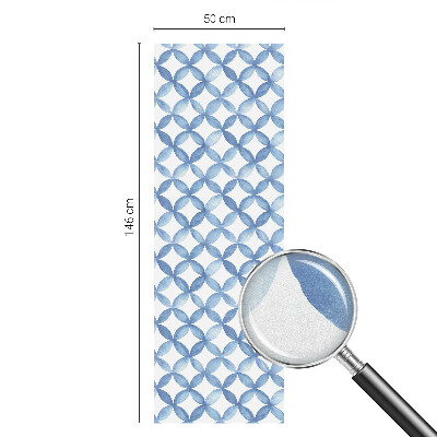 Vinduesfolie mod indkig med glasmaleri Geometriske blomster