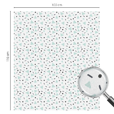 Vinduesfolie med mønster til afskærmning Geometriske figurer