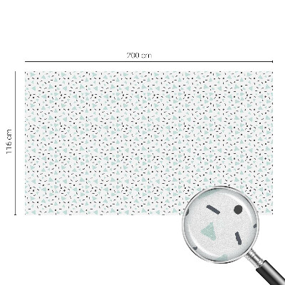 Vinduesfolie med mønster til afskærmning Geometriske figurer