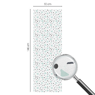 Vinduesfolie med mønster til afskærmning Geometriske figurer