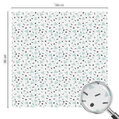 Vinduesfolie med mønster til afskærmning Geometriske figurer