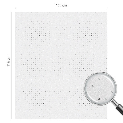 Mælkehvid vinduesfolie med motiv Minimalistiske prikker