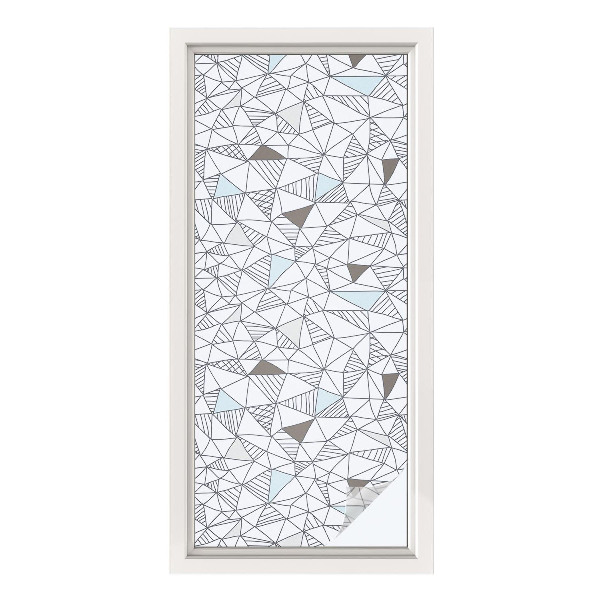 Dekorationsfolie til vindue mod indkig Abstrakte former