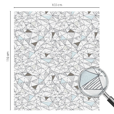 Dekorationsfolie til vindue mod indkig Abstrakte former
