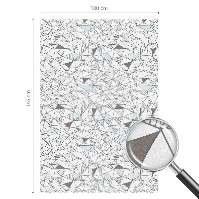 Dekorationsfolie til vindue mod indkig Abstrakte former