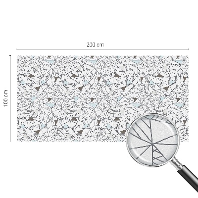 Dekorationsfolie til vindue mod indkig Abstrakte former