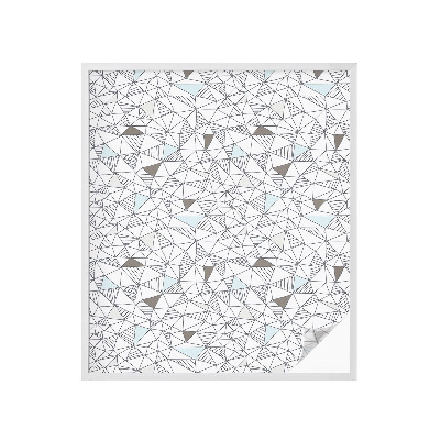 Dekorationsfolie til vindue mod indkig Abstrakte former