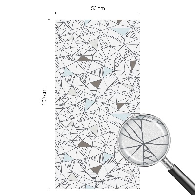 Dekorationsfolie til vindue mod indkig Abstrakte former